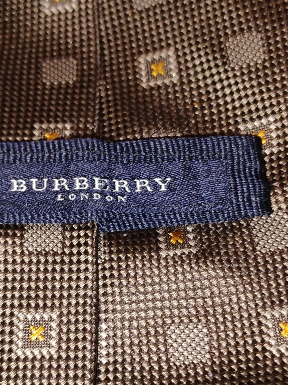 Classic Brown Patterned Men's Tie - Brown Burberry